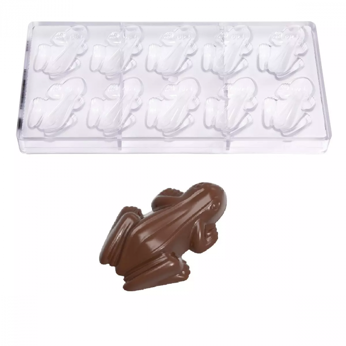 Moule chocolat polycarbonate grenouille 66 x 45 MM (10)