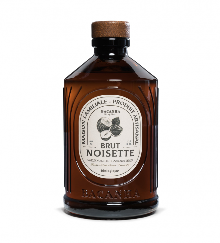 Sirop Noisette bio bouteille verre 400ml